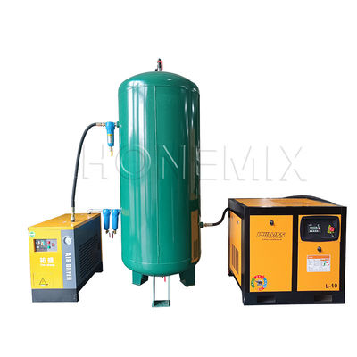 Мощное вспомогательное оборудование 7.5KW / 10HP винтовой воздушный компрессор набор